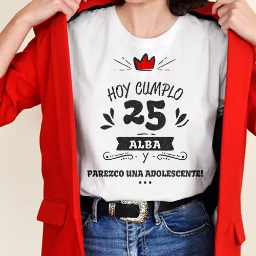 blusas de cumpleaños personalizadas