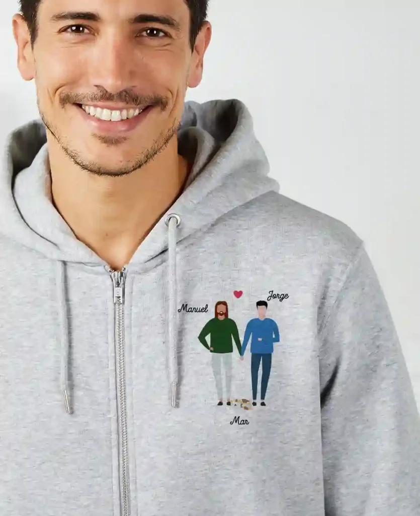 Sudadera zipper personalizada | Ofertas | Diseños únicos